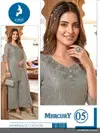 Mercury By Kaya Salsa Embroidery Work Kurti With Bottom Dupatta